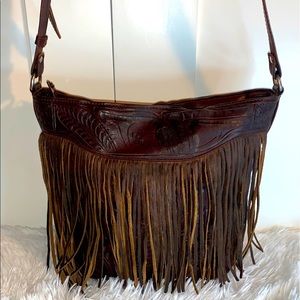 Rare Leaders in Leather Crossbody Handbag